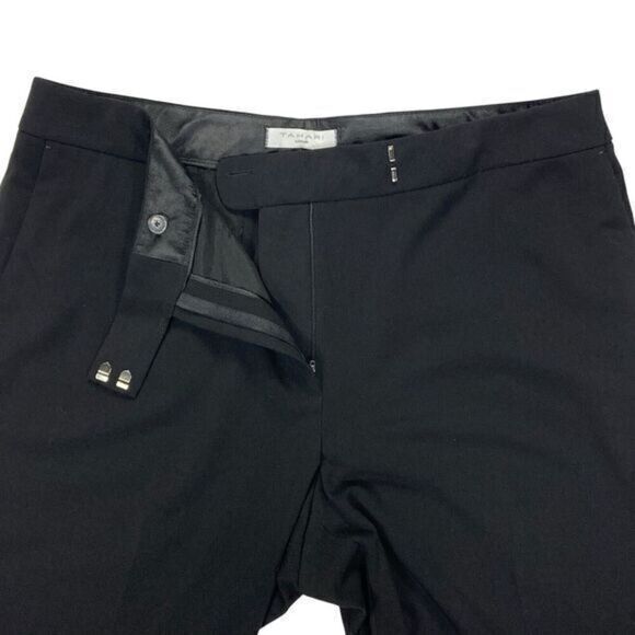 Tahari Pants Women 16 Black High Waisted Straight Leg Officecore Dress Pants NWT - Picture 3 of 14